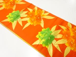 本場筑前博多花模様織出し名古屋帯